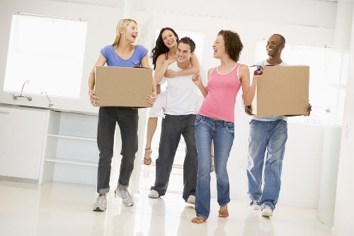 Packing boxes and protective materials for a home move in Edgware