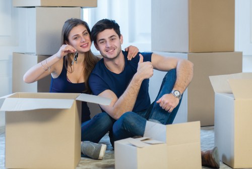 Man and van service helping with a residential move in Edgware