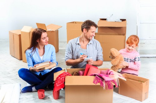 Securing furniture inside a moving van for safe transport