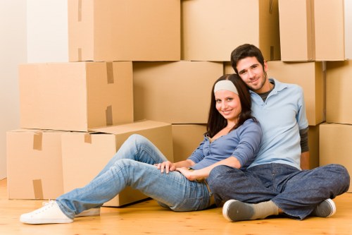 Edgware removals team handling access challenges at a flat or apartment building