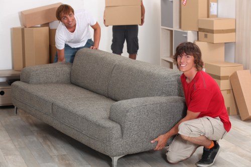 Removal van supporting a local office relocation in Edgware