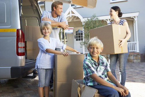 Local van used for furniture transport in Edgware
