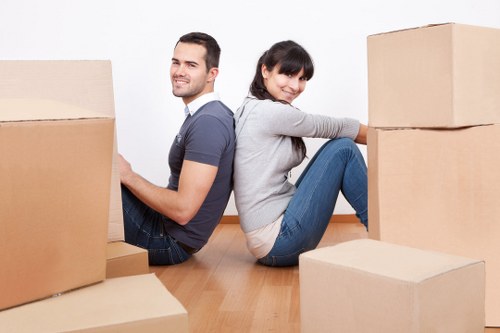 Local movers loading household items for a move in Edgware
