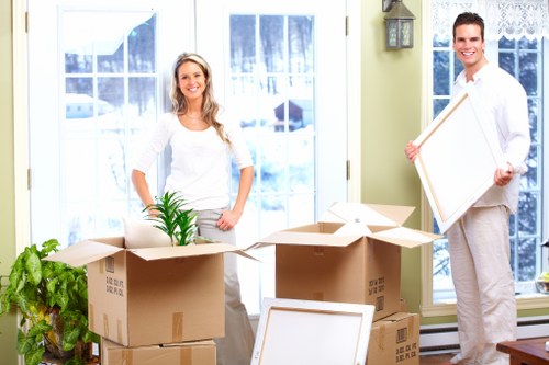 Professional furniture collection team handling removal in Edgware
